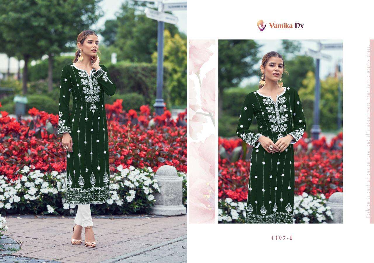 Vamika-Rooh Vol 2 Edition Color-14-Kg-Rayon-Viscose-Lakhnawi-Kurti-Rubby-Cotton-Pant-I
